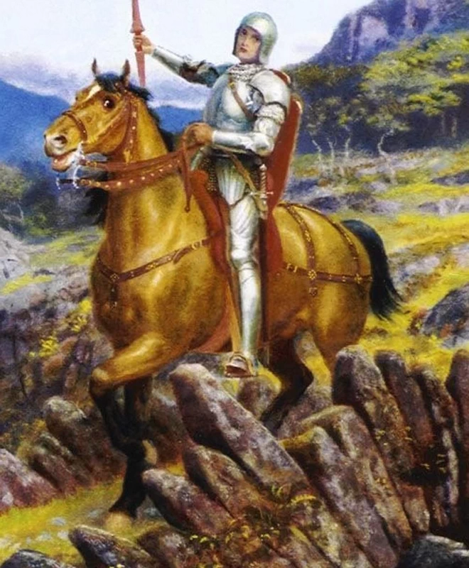 Il rovesciamento del cavaliere arrugginito, c.1894 - 1908, dettaglio